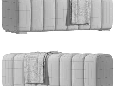 Caraeme Bench By Marinahome 3D model