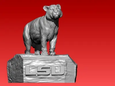 NCAA - Louisiana State University mascot statue - 3d Print 3D print model