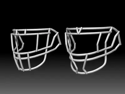 Facemask pack 1 for Riddell SPEED helmet 3D print model
