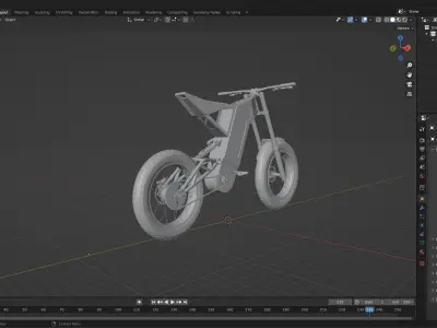 Dirt electric bike 3D print model