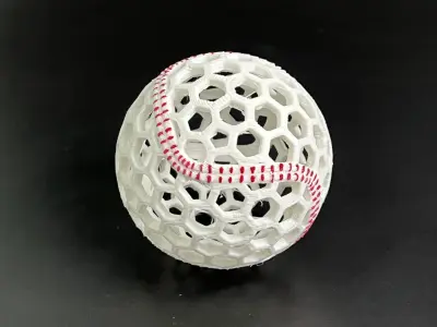 AIRLESS BASE BALL - STL - 3MF MULTICOLOR 3D print model