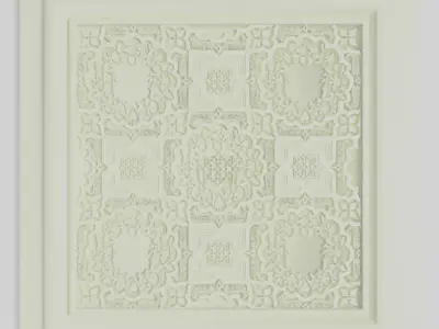 Ceiling Tile ornament  3D model