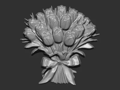 Tulip flower cnc  3D print model