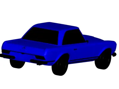 Mercedes Benz SL 1965 3D model
