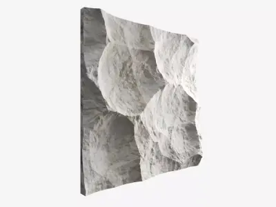 465-RockPanel piece of rock on wall 3D model
