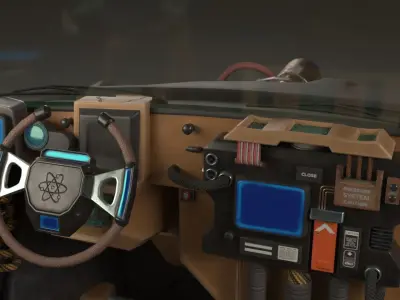 Mad Max VW Dune Buggy Low-poly 3D model