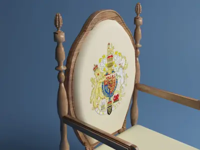 Luxury Chair 4K 3D model