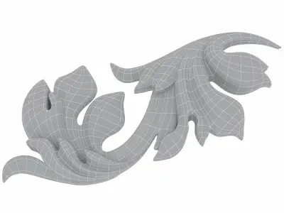 Carved decor 01 3D model 3D model