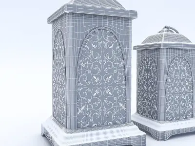 Candle Holder 02 Low-poly 3D model
