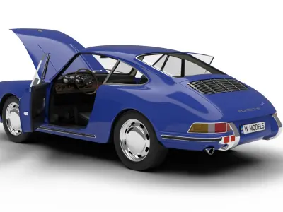 Porsche 911 1964 HQ 3d model  3D model