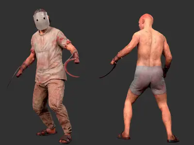 Psycho01 psycho - unreal engine Low-poly 3D model