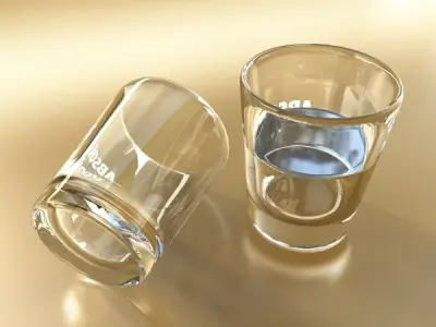 Vodka Shot Glass 3D model