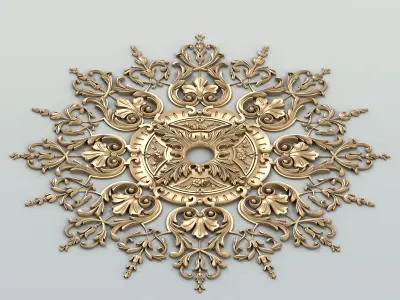 Round rosette 043 3D model