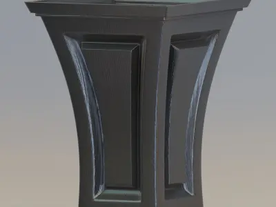Garden urn planter57 3D model