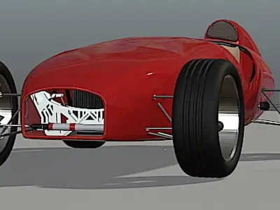 1959 Troy Roadster - High Poly 3D model