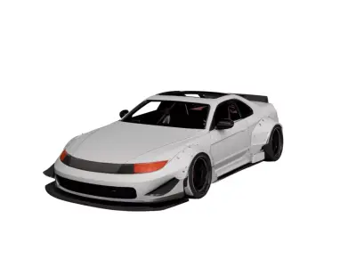 Street Drift Car 3D Model Urban Racing Sports Vehicle 04 3D model
