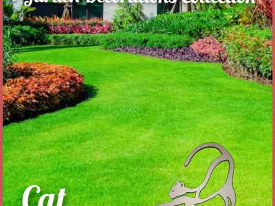 Wonderful Artificial Cat Home and Garden Outdoor Lawn Decor 3D model