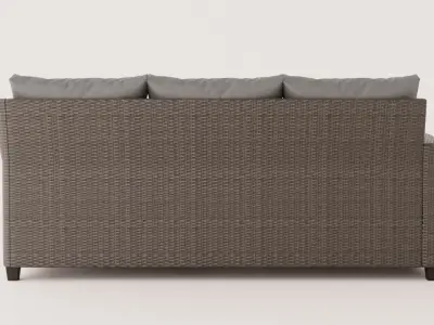 CORNER SOFA LARKOLLEN Low-poly 3D model