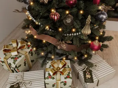 Christmas Corner 2 Blender Scene 3D model