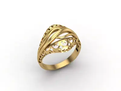 Plain Ring Women Ready STL 3DM Models Womens Rings 3D models 3D print model 20