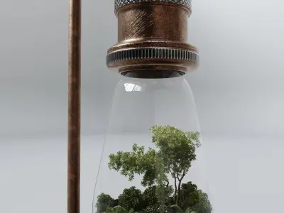 Bulb Terrarium 3D model