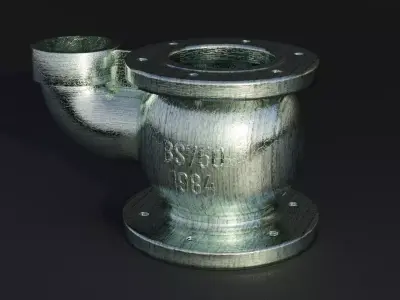 Sand casting Cast Iron Fire Hydrant Part 3D model