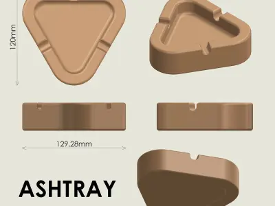 Ashtray 3D print model