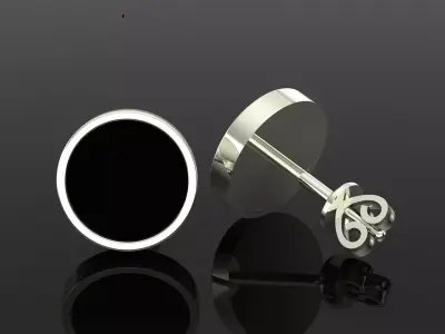 Women Diamond Earrings 3D print model