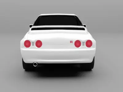 Nissan Skyline R-32 Low-poly 3D model