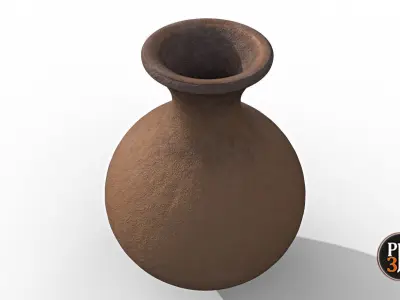 Earthenware Vase-Version 1 Low-poly 3D model