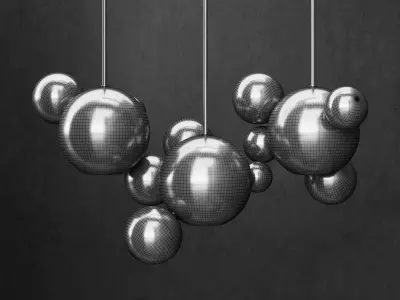 G and C Bolle 14 Bubble CLEAR  BLACK 3D model