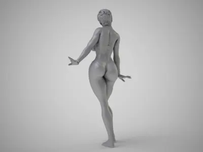Allure golden woman 3D print model