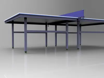 Table tennis table 3D model