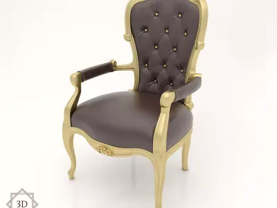 Classic Chair 10 for Interior and CNC 3D model