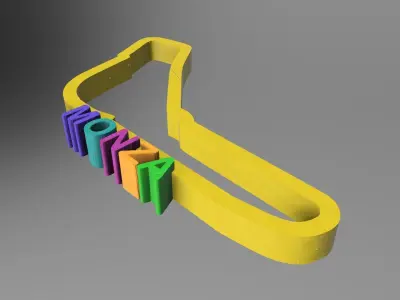 F1 Monza Race Track STL OBJ FBX Files Fusion 360 3D print model