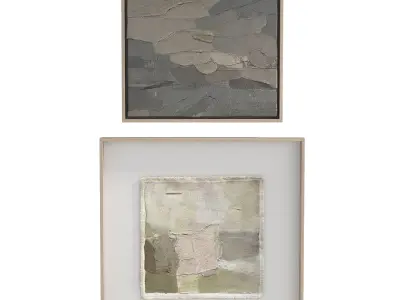 Abstract Painting Frame Set 10 3D model