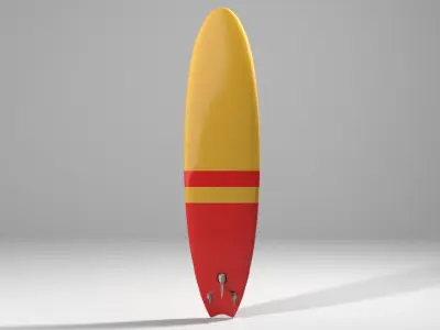 Surfboard - Type 2 3D model