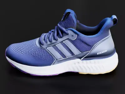 Running shoe 01 Low-poly 3D model