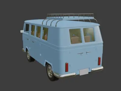 Old Caravan  3D model
