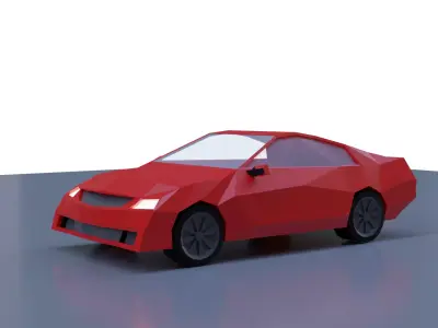 lowpolly car 3D model