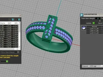 Ring T Tiffany 3D print model