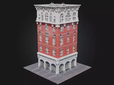 Urban Cornerstone  The Heart of Modern City Living 3D model