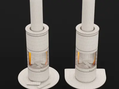 Fireplace 01 3D model