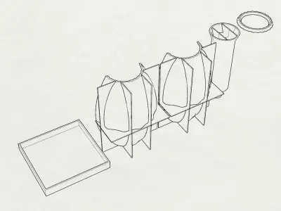 Elegant Vase Mold 3D print model