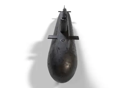 kilo class submarine Low-poly 3D model