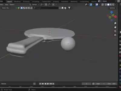 TABLE TENNIS Free low-poly 3D model