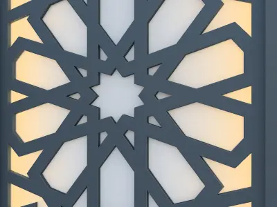Wall Panel Low-poly 3D model