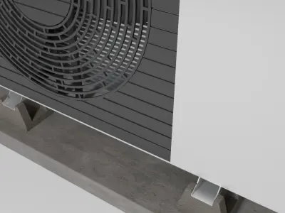 Heat pump 3D model