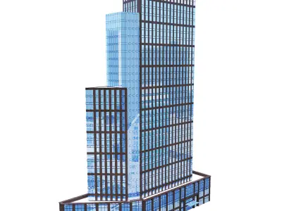 One Hudson Yards skyscraper 3D model