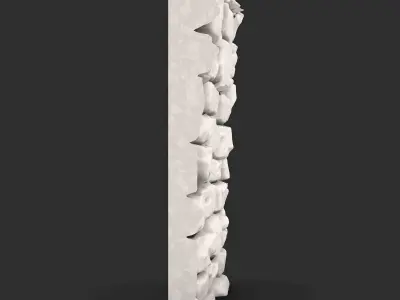 Primitive Rough Stone Wall Module 3D print model